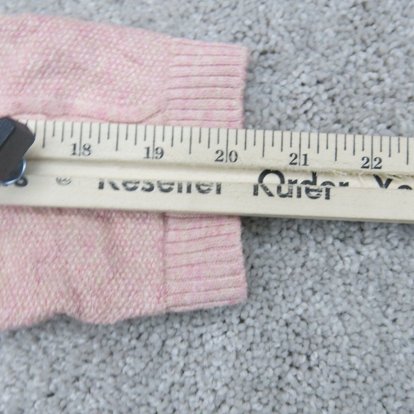J. Jill Womens Pullover Sweater Crew Neck Long Sleeves Pink Peach Size Large
