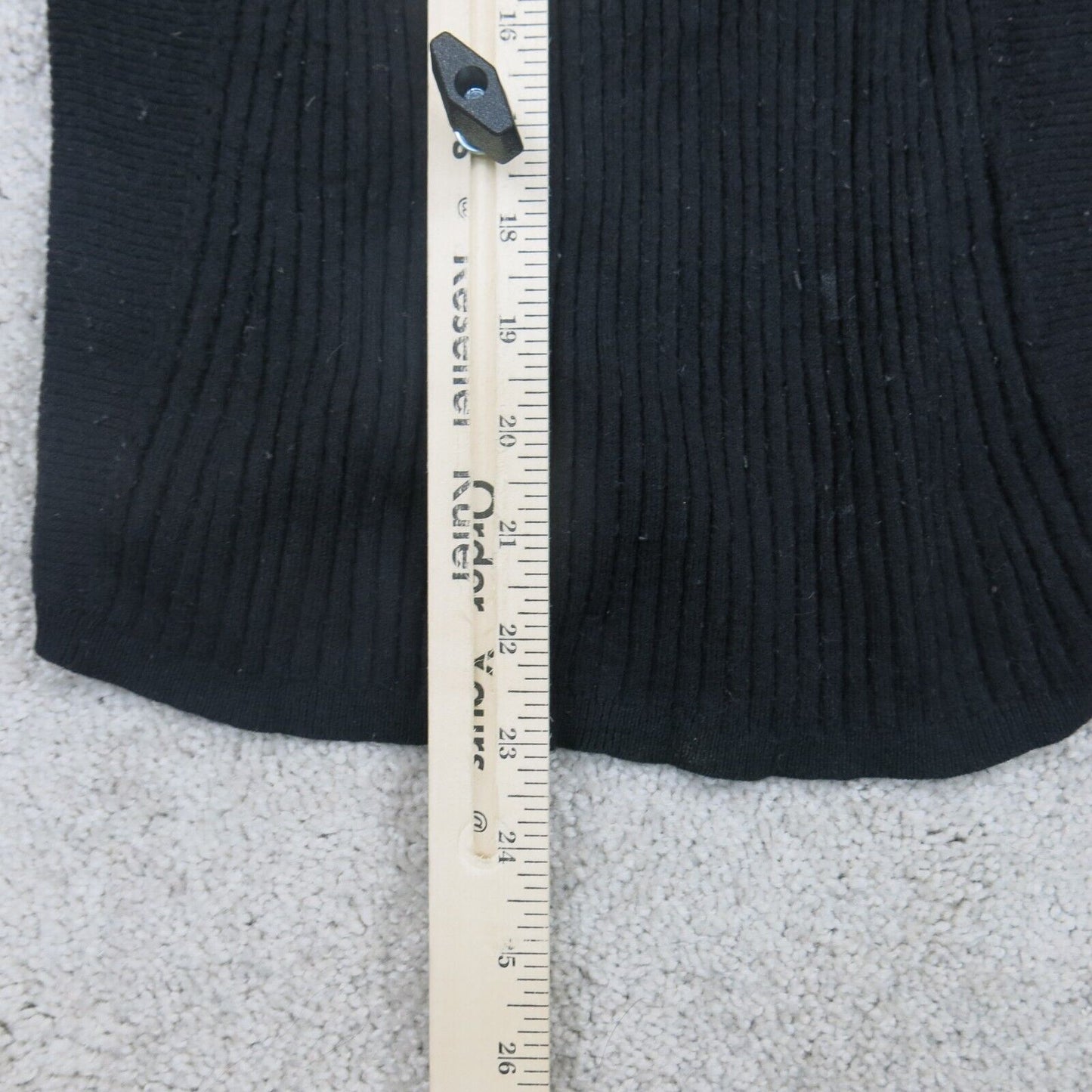 Ann Taylor Womens Sweater Knitted Pullover Long Sleeves Crew Neck Black Size XS