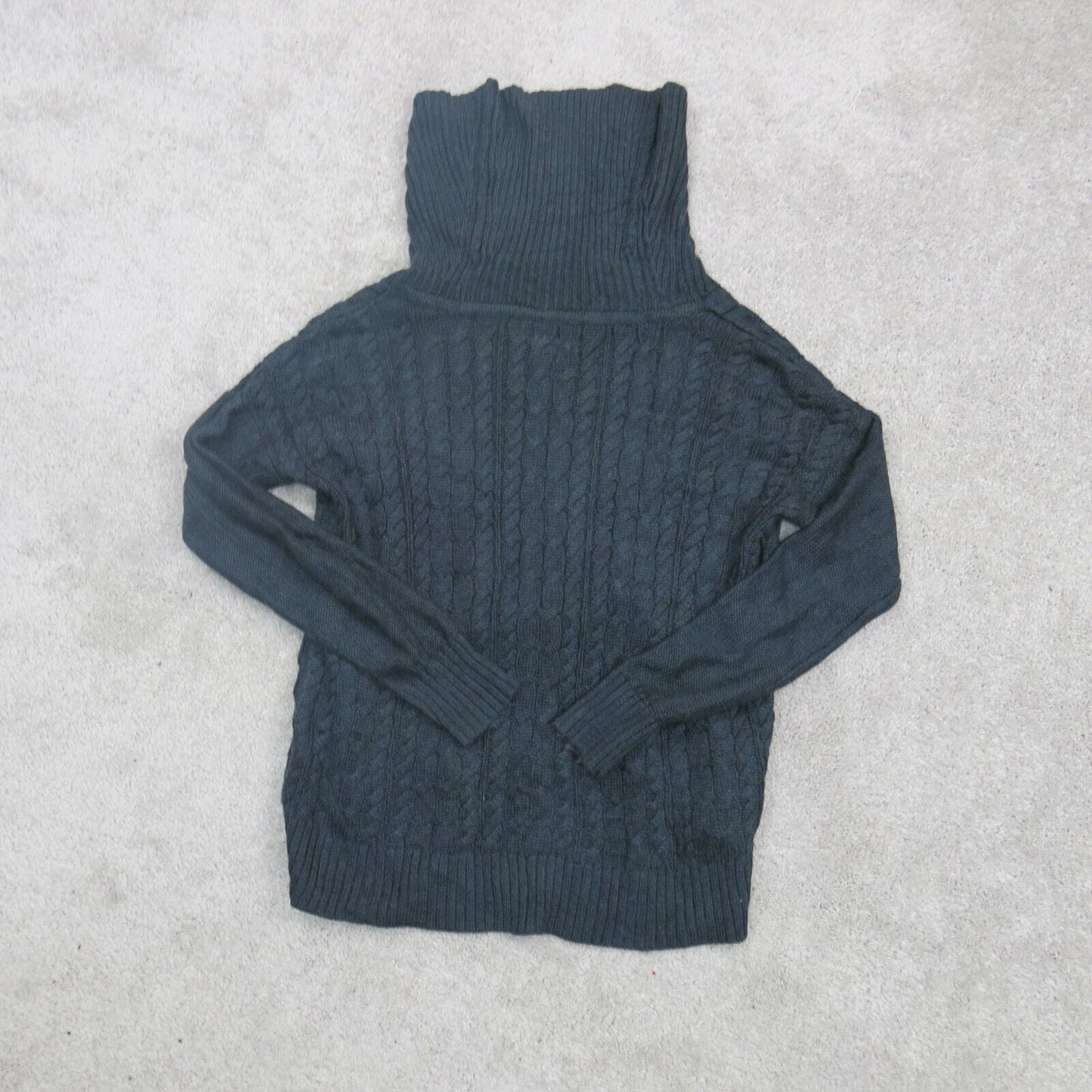 American Eagle Womens Pullover Sweater Turtleneck Long Sleeves Black Size Medium
