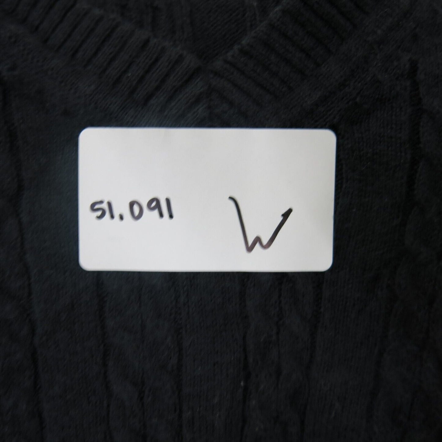 Tommy Hilfiger Womens Pullover Sweater Knitted Long Sleeve V Neck Black SZ Small