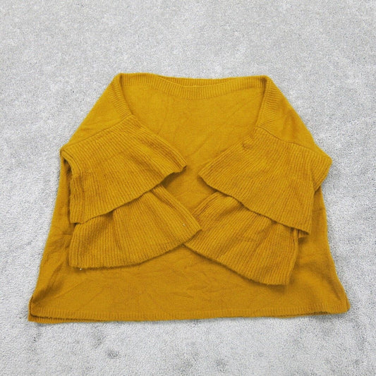 Madewell Womens Pullover Knitted Sweater Long Sleeve Mustard Yellow Size Large