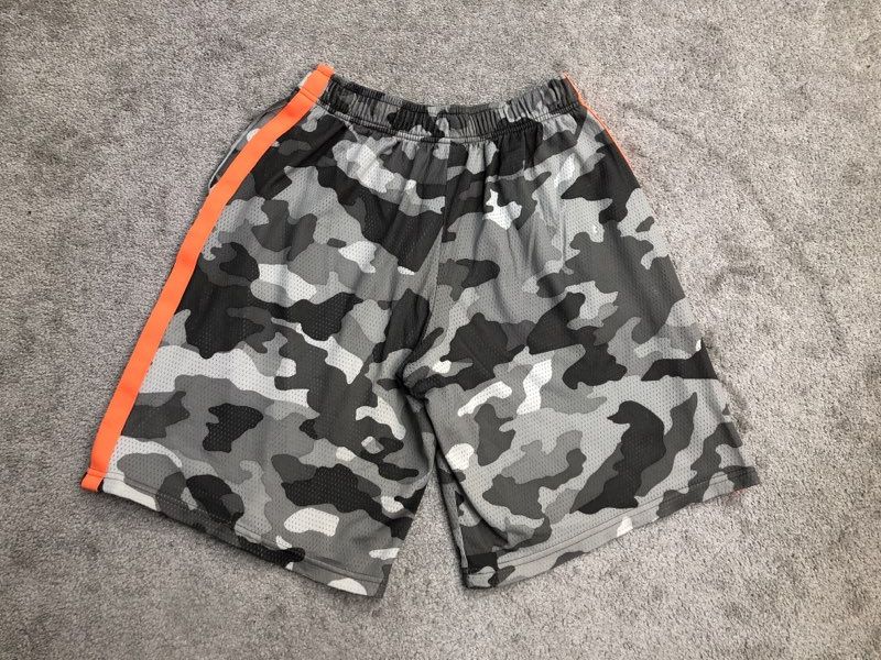 Champion Shorts Mens X Large Black Gray Bermuda Activewear Embroidered Logo