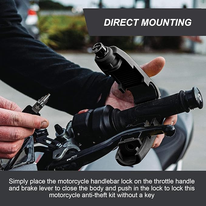 Anti theft handlebar lock