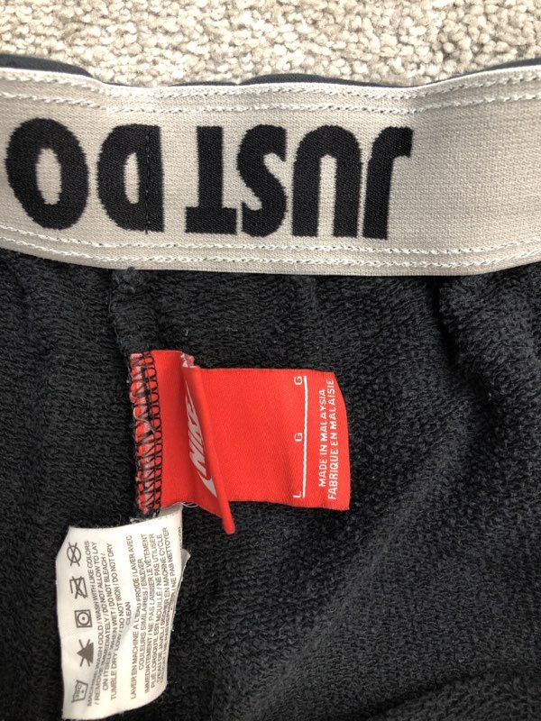 Nike Shorts Womens Large Black Air Fow Just Do It Activewear Running Sports Logo