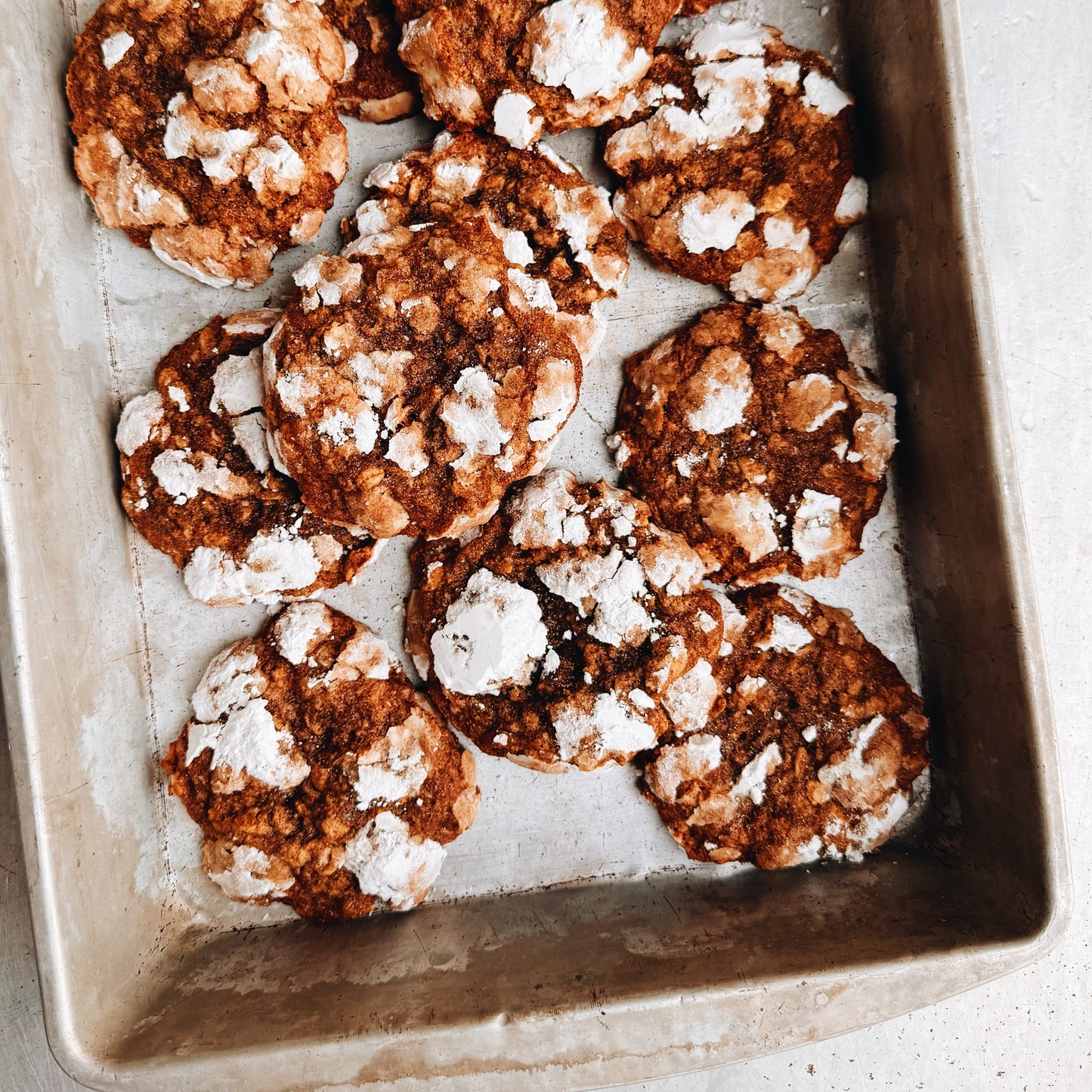 Oatmeal Rye Crinkle Cookie