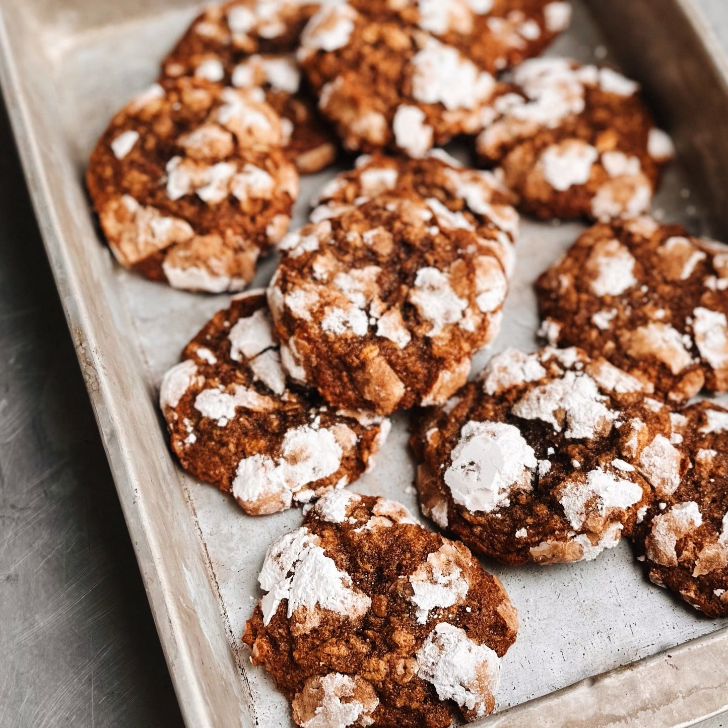Oatmeal Rye Crinkle Cookie