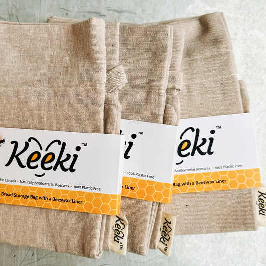 Keeki Beeswax + Linen Bread Bag