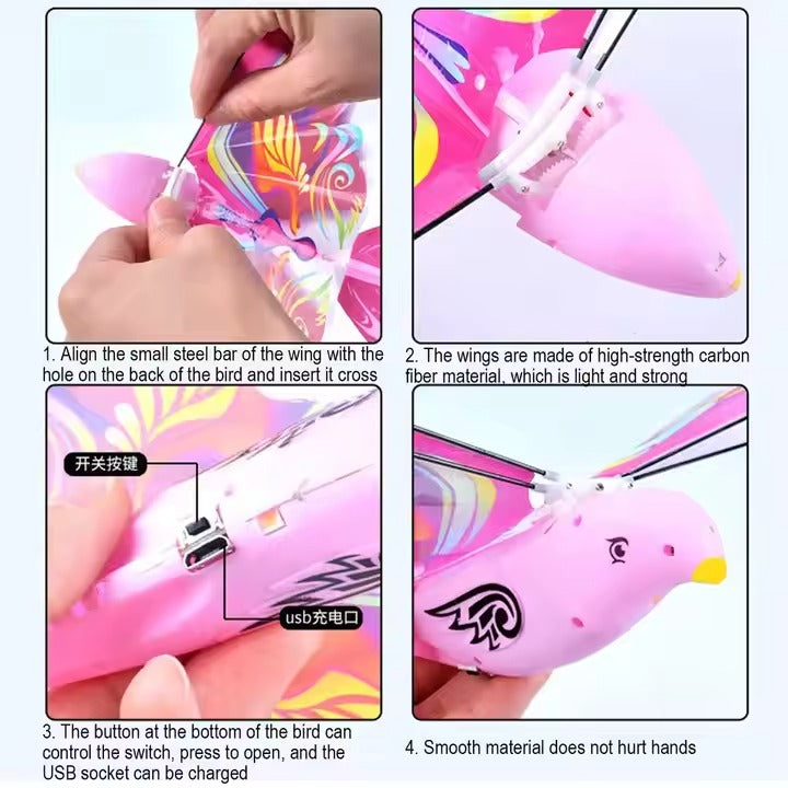 Hand-Thrown Flying Bird Toy