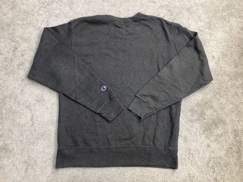 Champion Sweatshirt Mens Gray Medium S0888 Powerblend Fleece Pullover Sweater