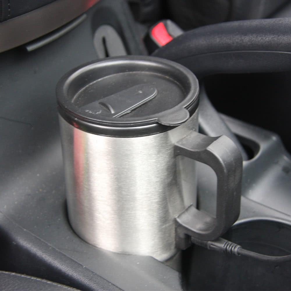 Heated Travel Mug 12v 450ml Stainless Steel Electric Water Heated Mug Kettle