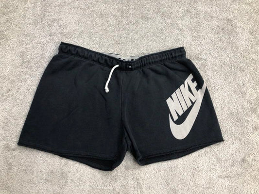 Nike Shorts Womens Large Black Air Fow Just Do It Activewear Running Sports Logo