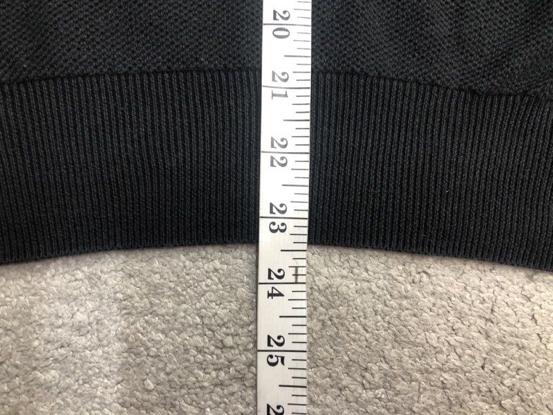 Polo Ralph Lauren Sweater Mens Medium Black Pima Cotton Knitted 1/4 Zip Sweater