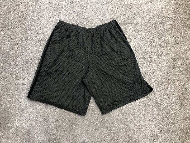 Champion Shorts Mens X Large Charcoal Black Bermuda Activewear Running Logo